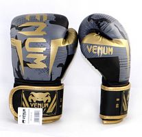 Перчатки боксерские 8 унц Venum Challenger Army Gold серо-золотой 01855