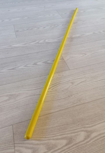 Палка гимнастическая деревянная 1,2 м d 22-25 мм желтая 997371 Палка гимнастическая деревянная 1,2 м d 22-25 мм желтая 997371