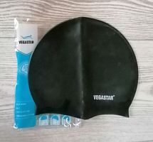 Шапочка для плавания силиконовая Vegastar черный 03694