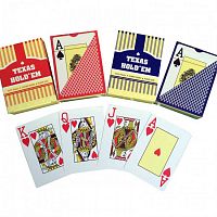 Карты 54 шт пластик 20 мкр Texas Hold Em 30816