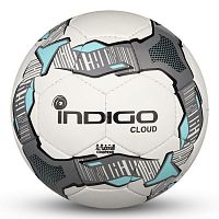 Мяч футбольный №4 Indigo Cloud IN034 бело-серо-голубой 27456