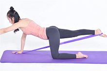 Эспандер (лента) для пилатеса 1,5 м*0,15 м*0,35 мм фиолетовый 995721