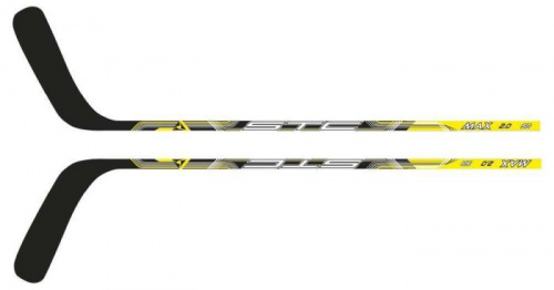 Клюшка хоккейная левая взрослая STC Max 2.0 SR 150 см желто-черный 996795 фото 2