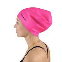 Шапочка для плавания для длинных волос силикон IN386 до 64 размера цикламеновый 05217