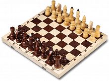 Шахматы лакированные с доской гроссмейстерские 41х21х5 см ШК-4