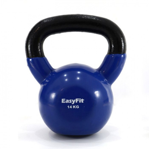 Гиря 14 кг синяя обрезиненная 06154 Гиря 14 кг синяя обрезиненная 06154