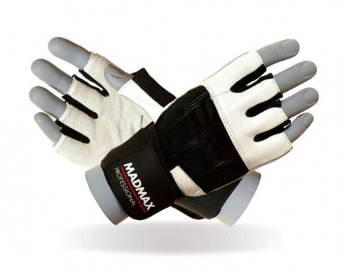 Перчатки мужские L Professional MFG269 белый/черный MadMax 997188