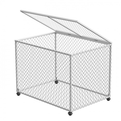 Корзина для хранения мячей передвижная металлическая (сетка) 997098 Корзина для хранения мячей передвижная металлическая (сетка) 997098