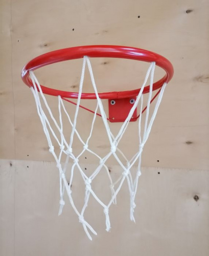 Кольцо баскетбольное №3 с сеткой и упором d внутр-28,5 см, d внеш-31,5 см 997530