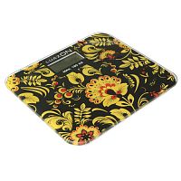 Весы напольные электронные черно-желтый LuazON LVE-014 180 кг 2580589