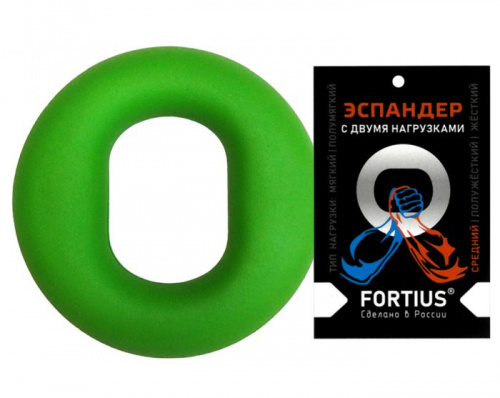Эспандер кистевой 20-30 кг зеленый с двумя нагрузками Fortius 997535 Эспандер кистевой 20-30 кг зеленый с двумя нагрузками Fortius 997535