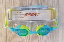 Очки для плавания детские Speed (Sport) бирюзовый-желтый 03350