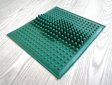 Коврик массажный резиновый зеленый 26х27,5 см 998864