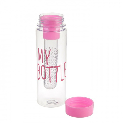 Бутылка для воды 500 мл розовый "My bottle" 2581922 фото 6