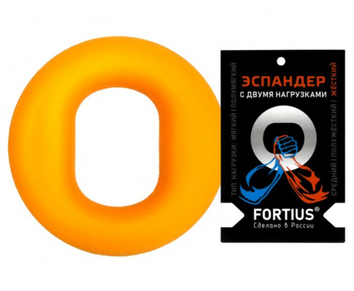 Эспандер кистевой 40-50 кг желтый с двумя нагрузками Fortius 997533 Эспандер кистевой 40-50 кг желтый с двумя нагрузками Fortius 997533