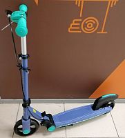 Самокат 180 мм синий с ручным тормозом 09010 03662