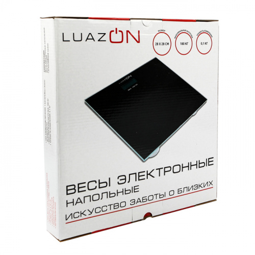 Весы напольные электронные LuazON LVE-004 черный 180 кг 2580577 фото 4