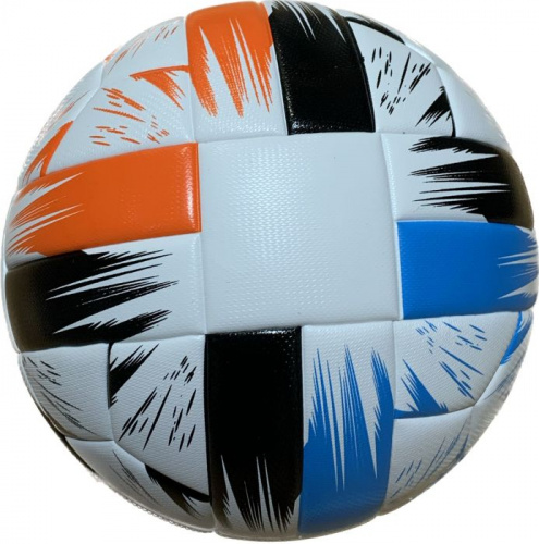 Мяч футбольный №5 Tsubasa бело-синий-черный-оранж 00840