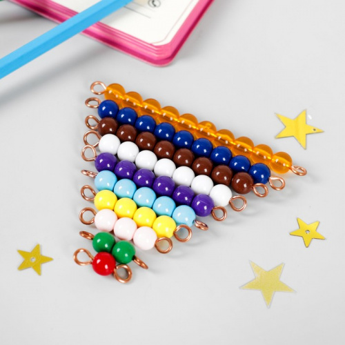 Головоломка Стержни из бусин (методика Монтессори) 4049461