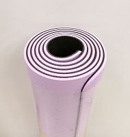 Коврик для йоги 0,6х61х183 см розово-коричневый TPE Yoga mat 00756-63