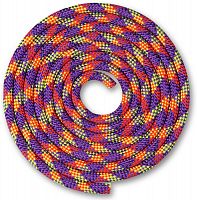 Скакалка 3 м гимнастическая 180 гр мультицвет №1 фиолет-корал-лимон SM-360 01143