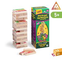 Игра Башня падающая Крокодил, аналог Дженга (Jenga) 1362716