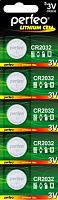 Батарейка CR2032 1 шт Perfeo (5 шт/уп) 36428