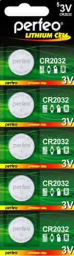 Батарейка CR2032 1 шт Perfeo (5 шт/уп) 36428