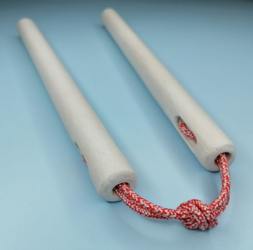 Макет нунчаки тренировочные (для фристайла) 30 см береза белые 997735 фото 3 Макет нунчаки тренировочные (для фристайла) 30 см береза белые 997735 фото 3