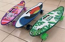 Скейтборд 23х6" Пениборд с ручкой 2208