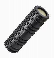 Ролик массажный для йоги 26*9 см черный 997123