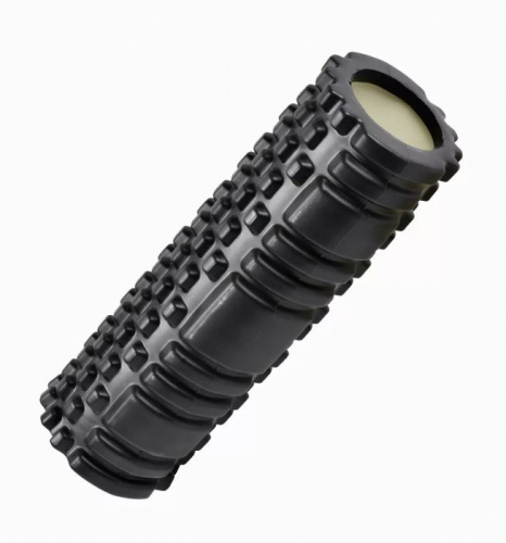 Ролик массажный для йоги 26*9 см черный 997123 Ролик массажный для йоги 26*9 см черный 997123