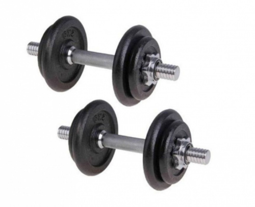 Набор гантелей 2 * 10 кг (чугун) 02440