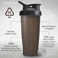 Шейкер 600 мл Movertex черный 01736
