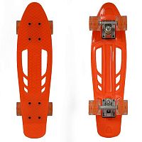 Скейтборд 22х6" Пениборд оранжевый BlackAqua S00238 365257