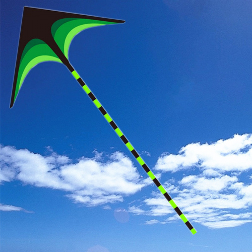 Змей воздушный S600521 2 м+10 м хвост Зеленая стрела фото 2