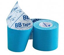Тейп BBTape Кинесио голубой 7,5 м х 5 см .