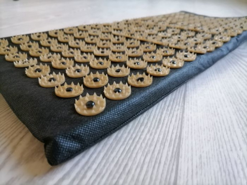 Аппликатор игольчатый (коврик с поролоном) 260х560 мм черный 997974 фото 2