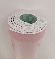 Коврик для йоги 0,6х61х183 см розово-мятный TPE Yoga mat 00756-66