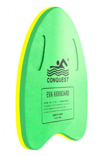 Доска для плавания 40х30х3 см желто-салатовая 997051