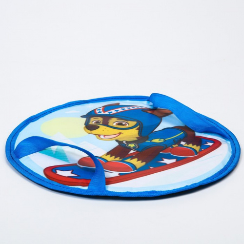 Санки-ледянки Сидушка мягкая "Щенячий патруль" 35 см синяя на сноуборде 7044715 фото 4