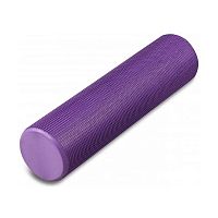 Ролик массажный для йоги 45*15 см фиолетовый цельный EasyFit 03040