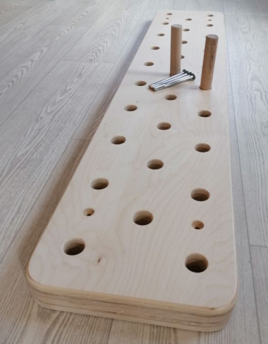Пегборд (стена Коркина) 120х30х4,2 см + 2 ручки препятствие Пиноккио 995712