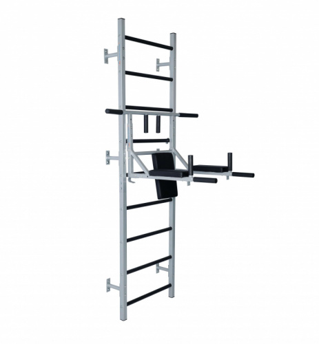 Шведская стенка ДТ (выс-2,6м, шир-0,65м) серая + Турник 3 в 1 997673 фото 2