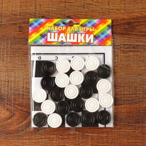 Шашки с полем 22,5х22,5 см "На каждый день" 4214474 фото 4