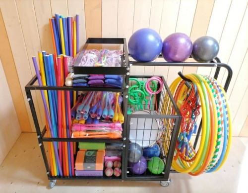 Тележка со снарядами (металл) 182 предмета 127x65x110 см.995310