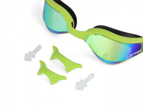 Очки для плавания Larsen G2230DM салатовый 369548 фото 3