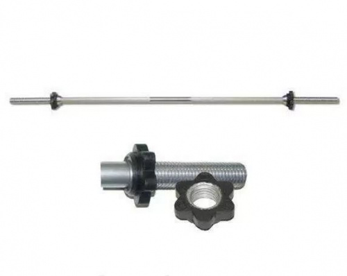 Гриф 1,25 м, 30 мм, прямой (вес 5,8 кг, до 150 кг) замок Кетлера 995473