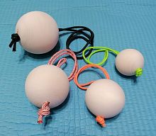 Лямки-шары для подтягиваний d-70 мм (2 шт) дерево 996653