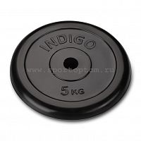 Диск 5 кг, 26 мм черный, обрез IN122 Indigo